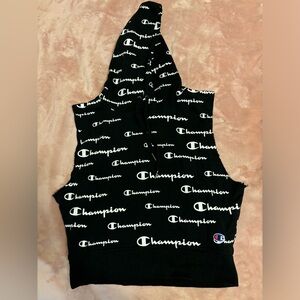 Women’s Champion cropped sleeveless hoodie